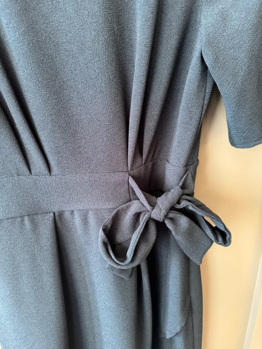 Closet London Dress Blue Shift Pencil Elegant Tie-Waist Women's Dress NWT - Picture 2 of 4